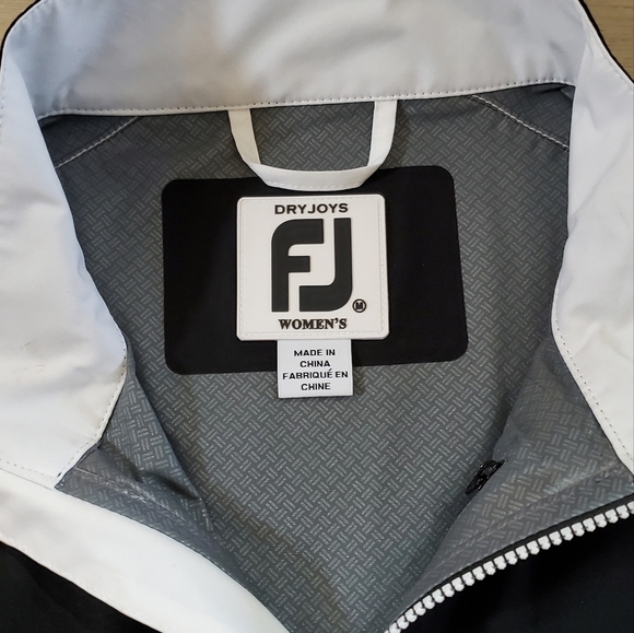 🆕New🆕 Black & White Sporty Windbreaker FJ Jacket - Picture 5 of 9